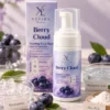 Berry Cloud Foaming Facewash photographed with its key ingredients
