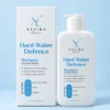 Hard Water Defence Shampoo bottle beside its carton