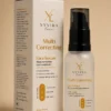 Multi Correcting Face Serum carton showing the ingredients list and directions
