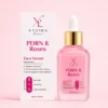 PDRN & Roses Face Serum bottle beside its carton