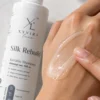 Silk Rebuild Keratin Shampoo texture swatched on skin