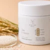 Tan Undone Face Scrub photographed with its key ingredients